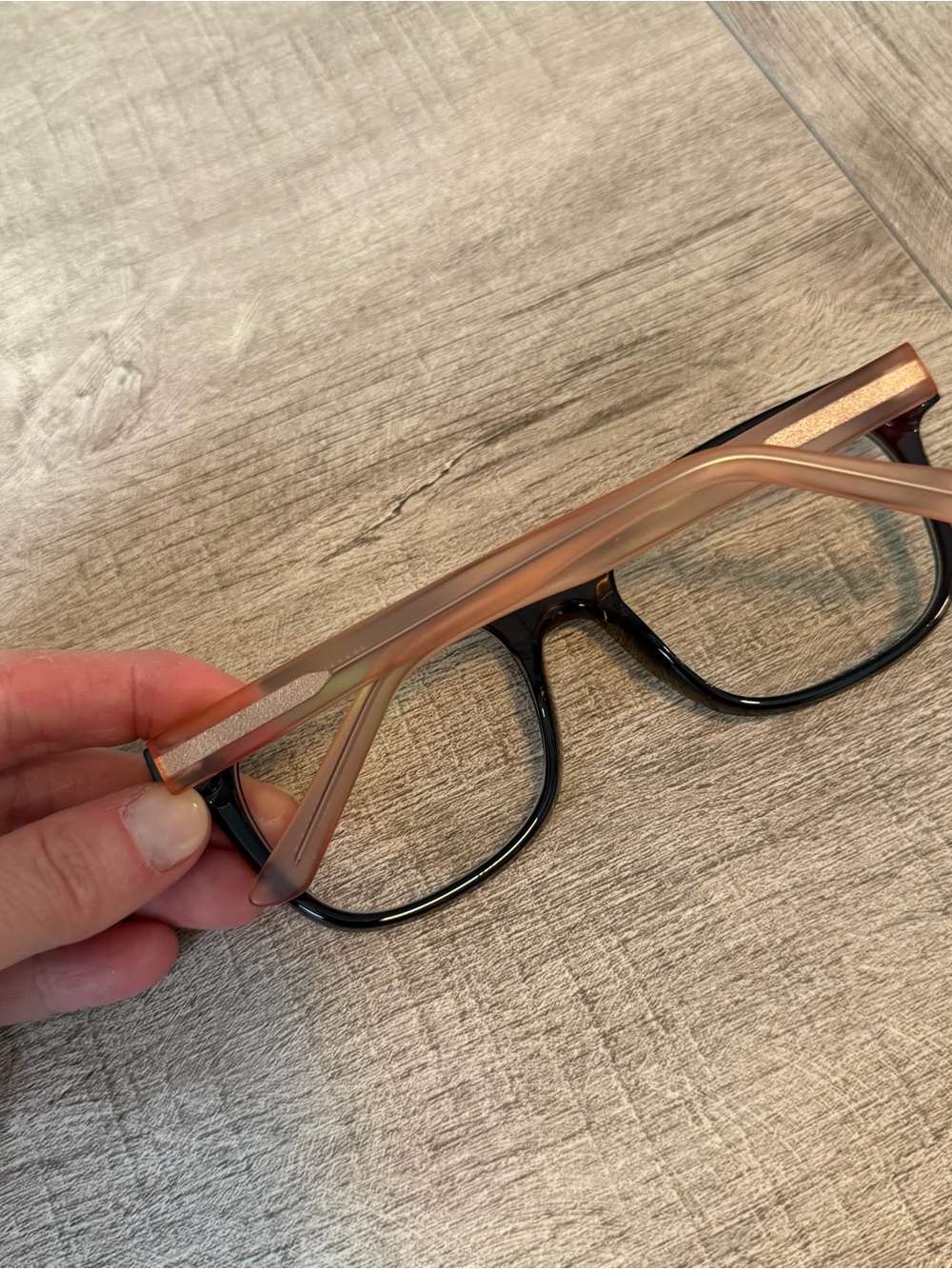 Zenni Brown and Pink non-prescription glasses - Picture 2 of 7